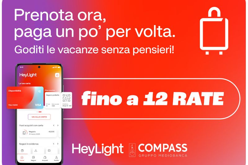 Novit&agrave; 2016, PAGA A RATE LA VACANZA